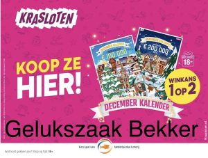 Decemberkalender Gelukszaak Bekker